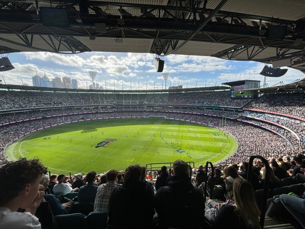 Australian Rules Football game in Melbourne Cricket Ground